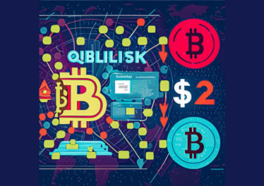 Hình ảnh minh họa cho thị trường tiền điện tử quý 2, logo của Binance và First Digital USD, logo của Mạng lưới công cộng và Optimism